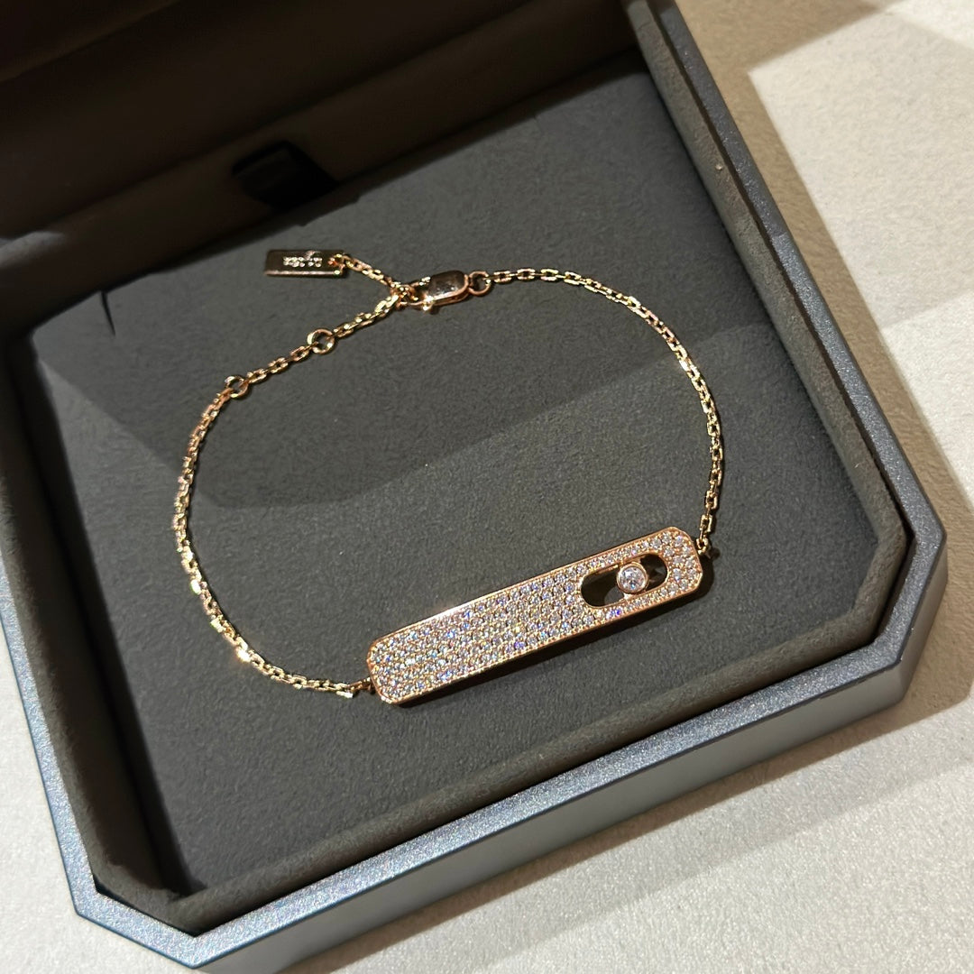 [⭐Aura]MOVE CLASSIQUE DIAMOND PAVED BRACELET