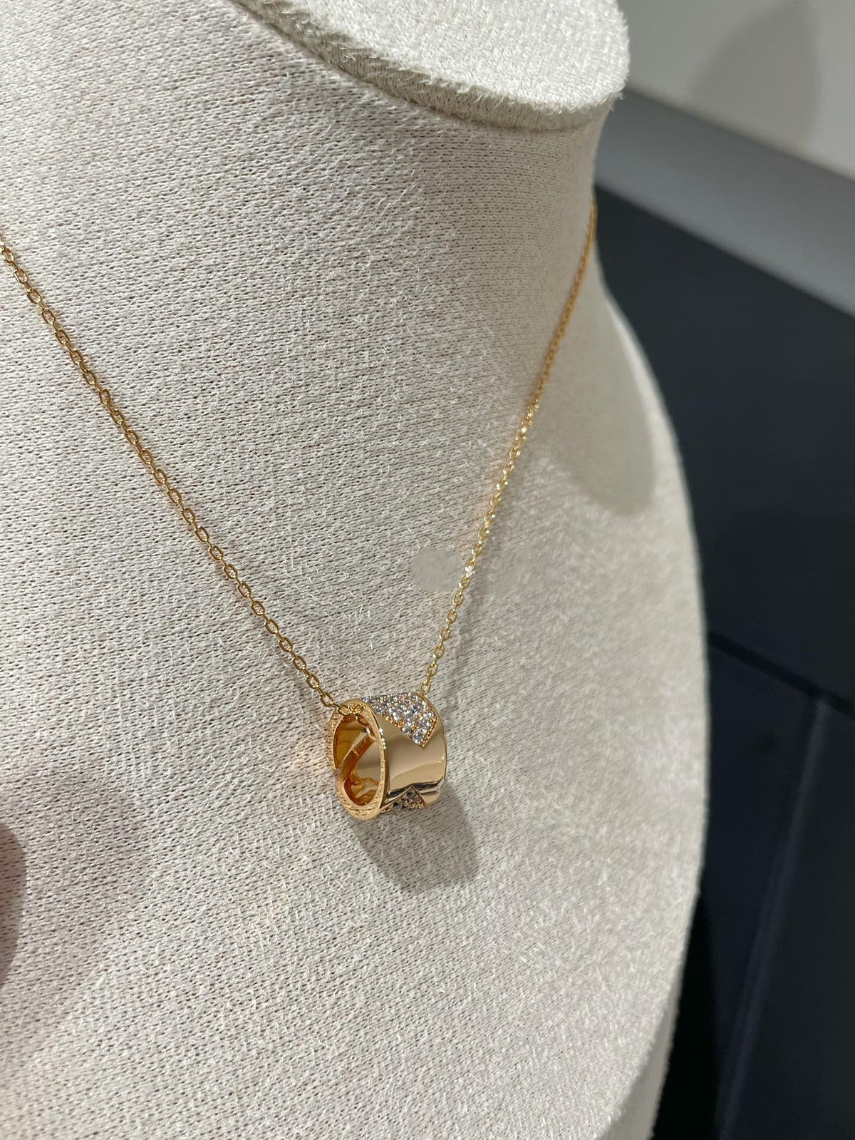 [Spark]LIENS EVIDENCE DIAMOND PAVED NECKLACE