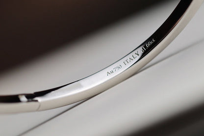 [Spark Jewels]NARROW T1 HINGED BANGLE DIAMOND SILVER