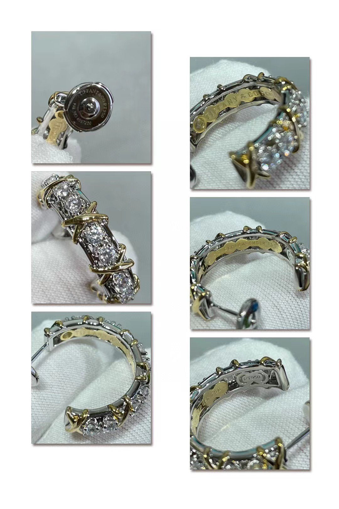[Spark Jewels]SCHLUMBERGER GOLD DIAMOND EARRINGS