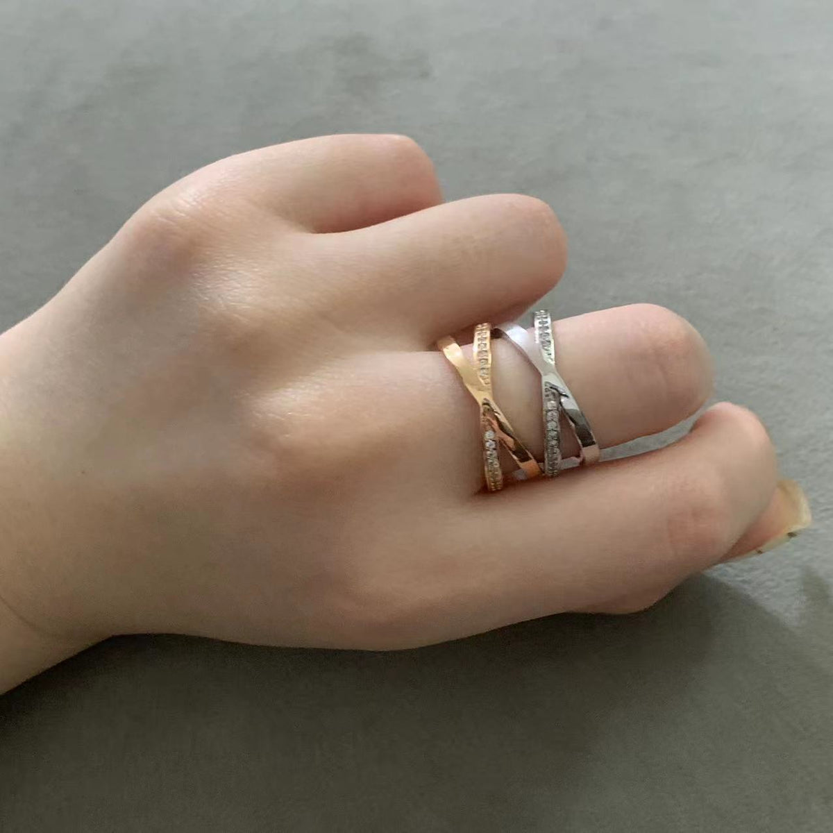[Spark Jewels]ATLAS X DIAMOND RING