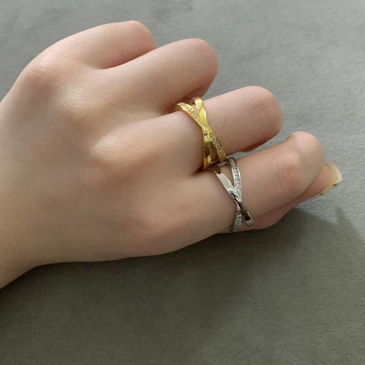 [Spark Jewels]ATLAS X DIAMOND RING