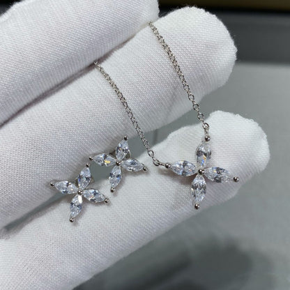 [Spark Jewels]VICTORIA SILVER DIAMOND STUD MINI EARRINGS