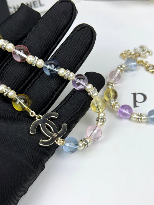 [⭐Aura]26C New Spring Collection Colorful Transparent Resin Necklace