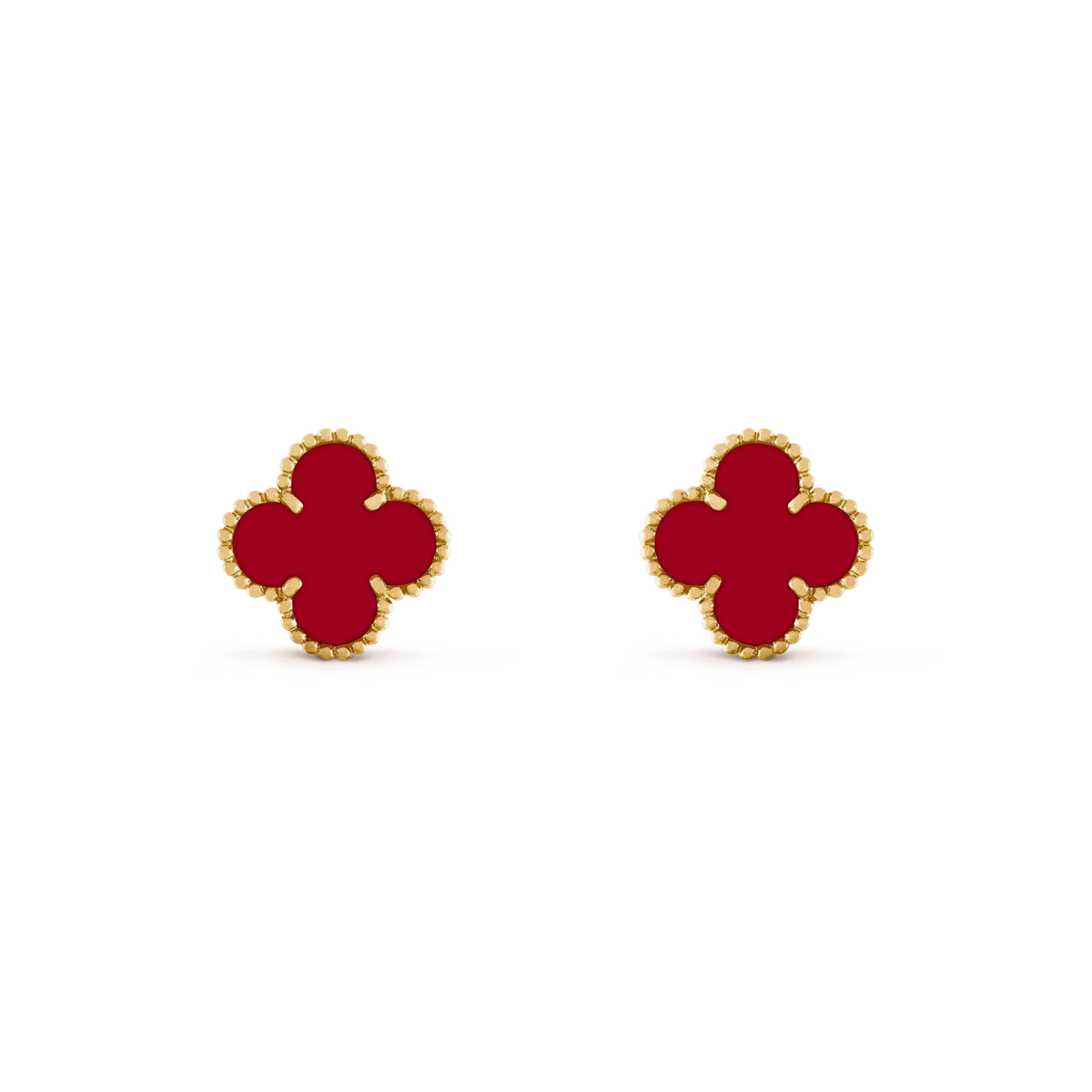 [Spark]CLOVER MEDIUM 1 MOTIFS CARNELIAN  EARRINGS