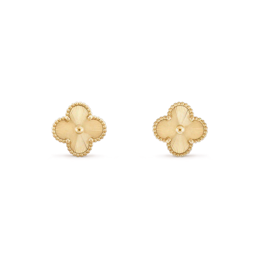 [⭐Aura]CLOVER MINI 9.5MM LASER EARRINGS