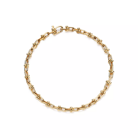 [Spark Jewels]HARDWEAR MICRO LINK 44 MOTIF GOLD BRACELET