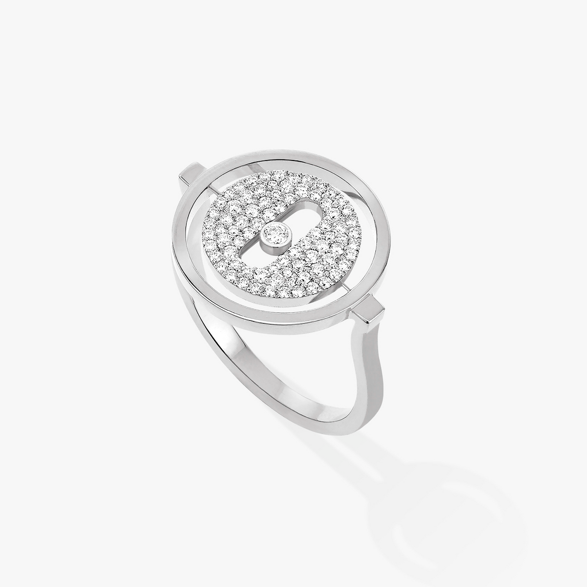 [⭐Aura]Demo MOVE PAVED SILVER DIAMOND RING