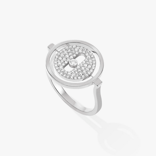 [⭐Aura]Demo MOVE PAVED SILVER DIAMOND RING