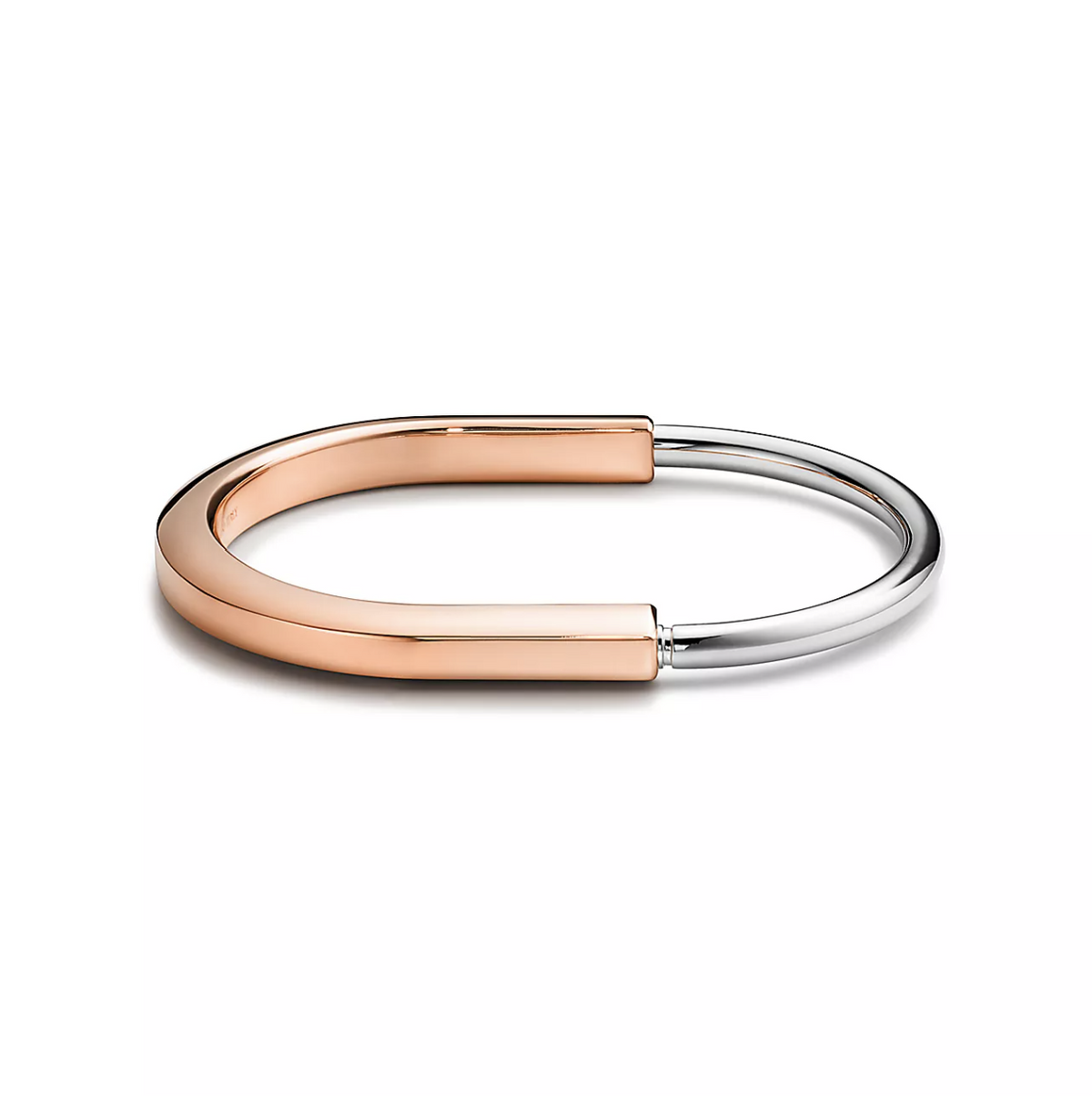 [Spark Jewels]LOCK BRACELET ROSE AND WHITE GOLD