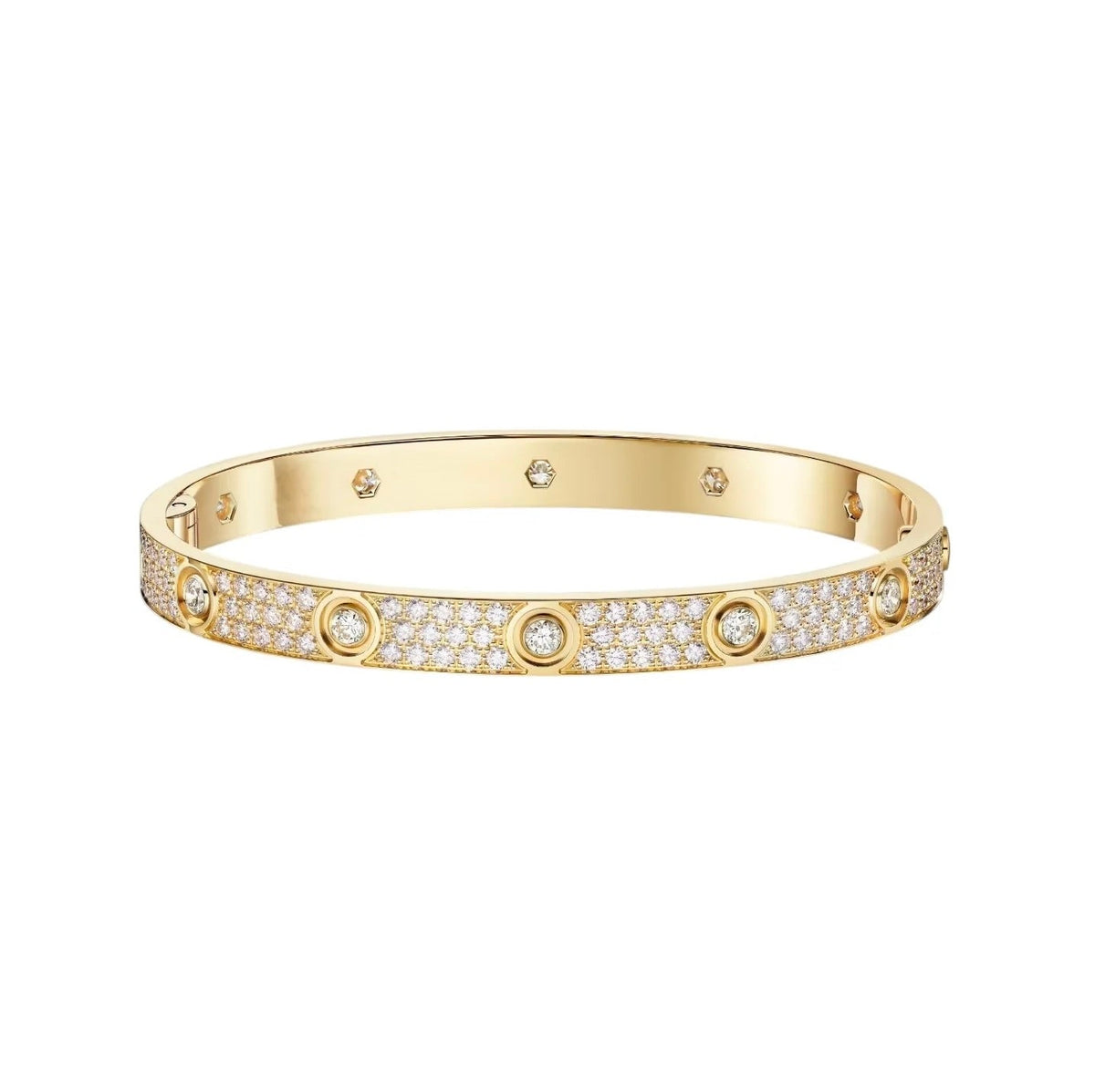 [⭐Spark]LOVE BRACELET 6.1MM DIAMOND-PAVED 10 BIG DIAMONDS