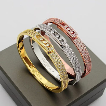 [⭐Aura]Move Noa Full Pavé Diamond Bangle Bracelet