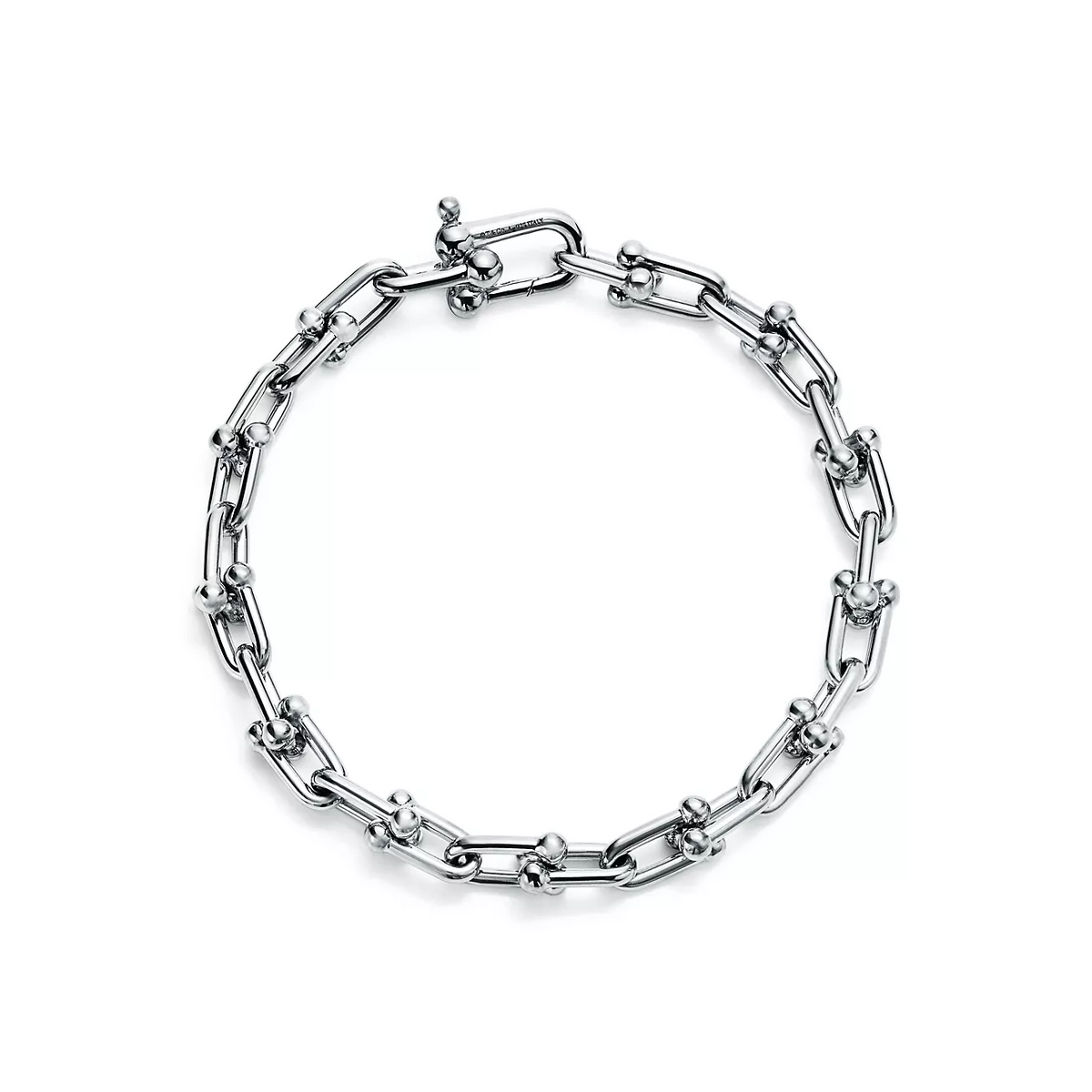 [Spark Jewels]HARDWEAR SMALL LINK 26 MOTIF SILVER BRACELET