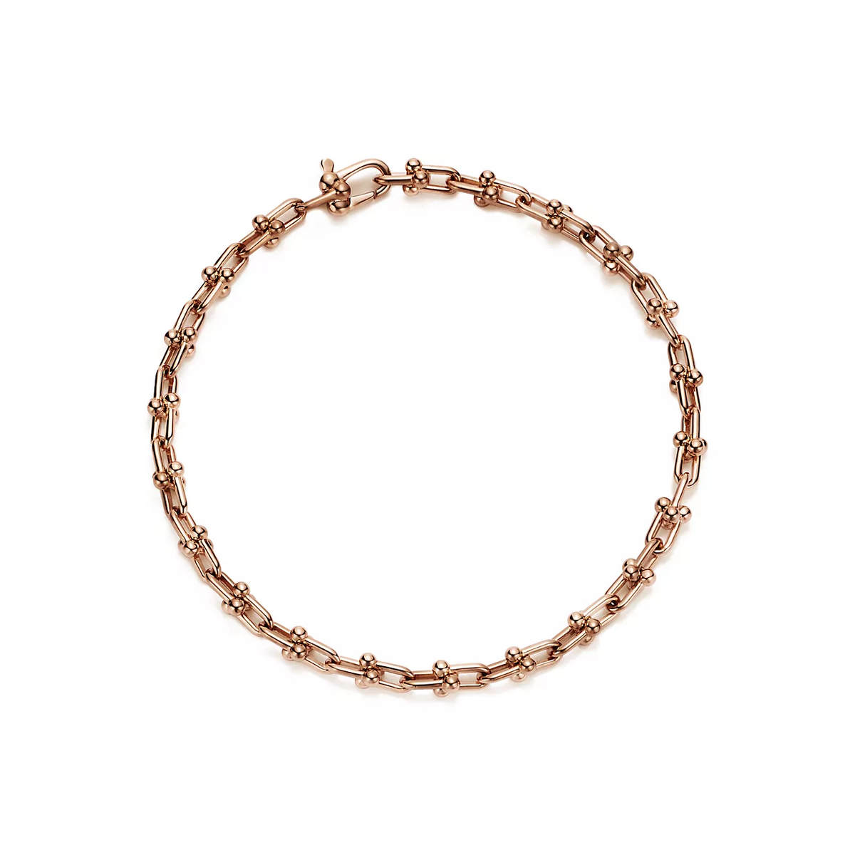 [Spark Jewels]HARDWEAR MICRO LINK 44 MOTIF PINK GOLD BRACELET