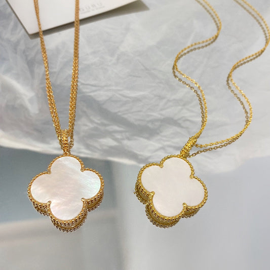 [⭐Aura]CLOVER 25MM MOP LARGE PENDANT NECKLACE