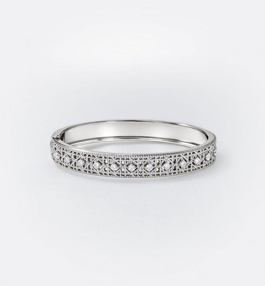 [⭐Aura]2026 WOVEN-PATTERN BRACELET SET WITH FULL DIAMOND INLAY THREE-COLORS