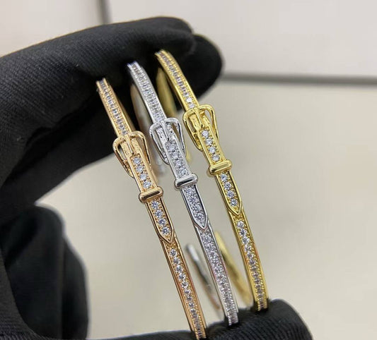 [⭐Aura]DIAMOND-ENCRUSTED BRACELET THREE COLORS