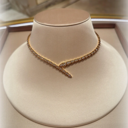 [⭐Aura]NEW！SERPENT DIAMOND NECKLACE