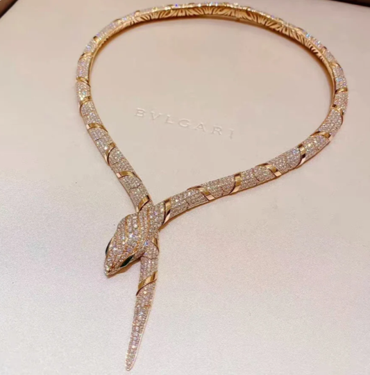[⭐Aura]HAUTE COUTURE GOLD SERPENTI NECKLACE