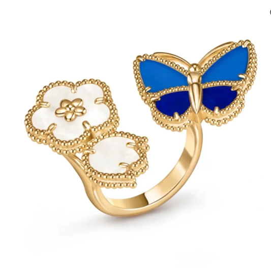 [⭐Aura]2026 NEW TWIN BUTTERFLY LUCKY RING