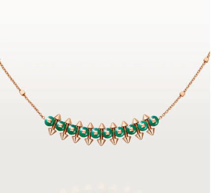 [⭐Aura]New Arrival: Green Bead Rivet Necklace