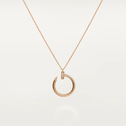 [⭐Aura]JUSTE NECKLACE PINK GOLD