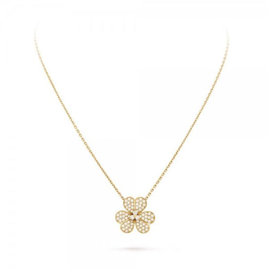 [⭐Aura]FLOWER DIAMOND NECKLACE