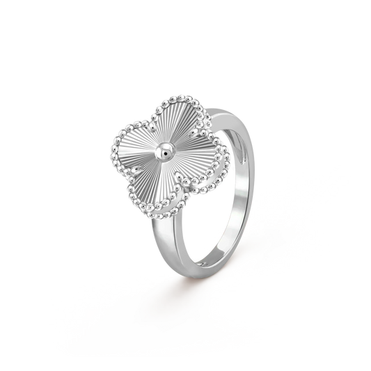 [⭐Aura]CLOVER SILVER RING