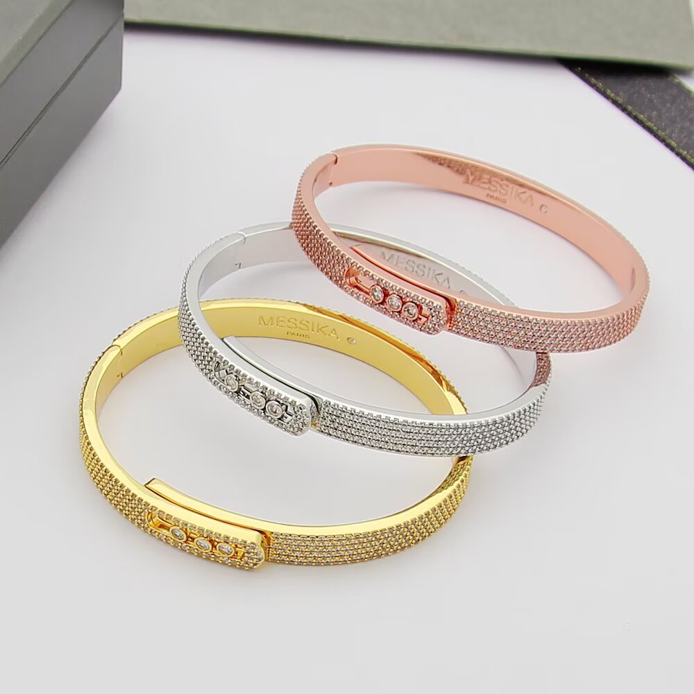 [⭐Aura]Move Noa Full Pavé Diamond Bangle Bracelet