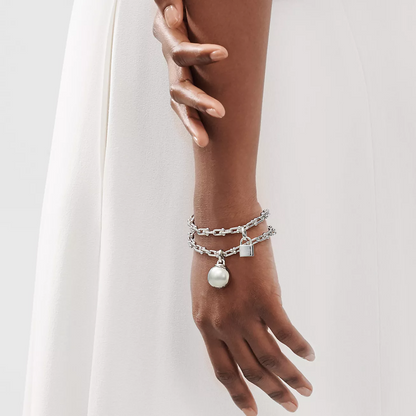 [Spark Jewels]HARDWEAR SMALL WRAP SILVER BRACELET