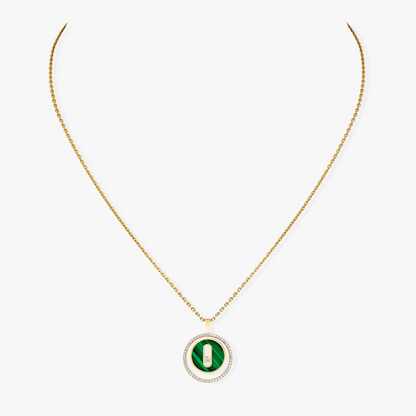 [⭐Aura]Demo MOVE 1 DIAMOND MALACHITE GOLD DIAMOND NECKLACE