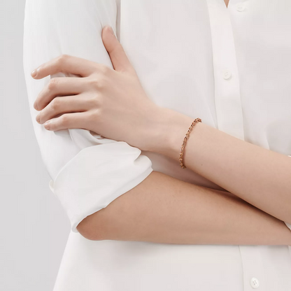 [Spark Jewels]HARDWEAR MICRO LINK 44 MOTIF PINK GOLD BRACELET