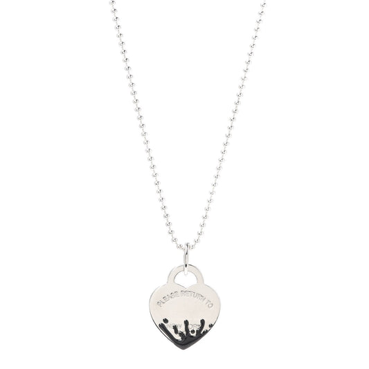 [Spark Jewels]COLOUR HEART SPLASH TAG NECKLACE