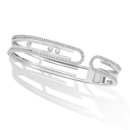 [⭐Aura]MOVE 10TH PAVED DIAMOND BRACELET