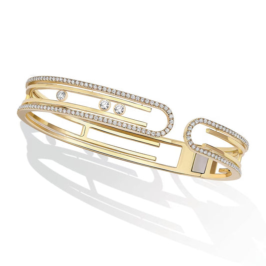 [⭐Aura]MOVE 10TH PAVED DIAMOND BRACELET