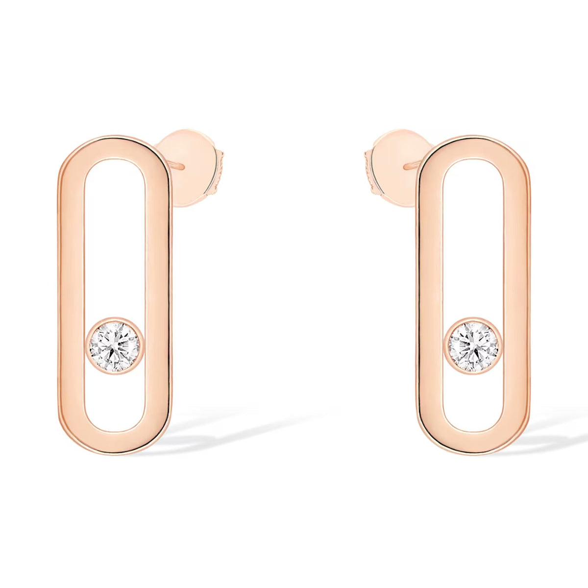 [⭐Aura]MOVE UNO SMALL 1 DIAMOND EARRINGS