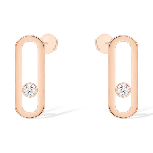 [⭐Aura]MOVE UNO SMALL 1 DIAMOND EARRINGS