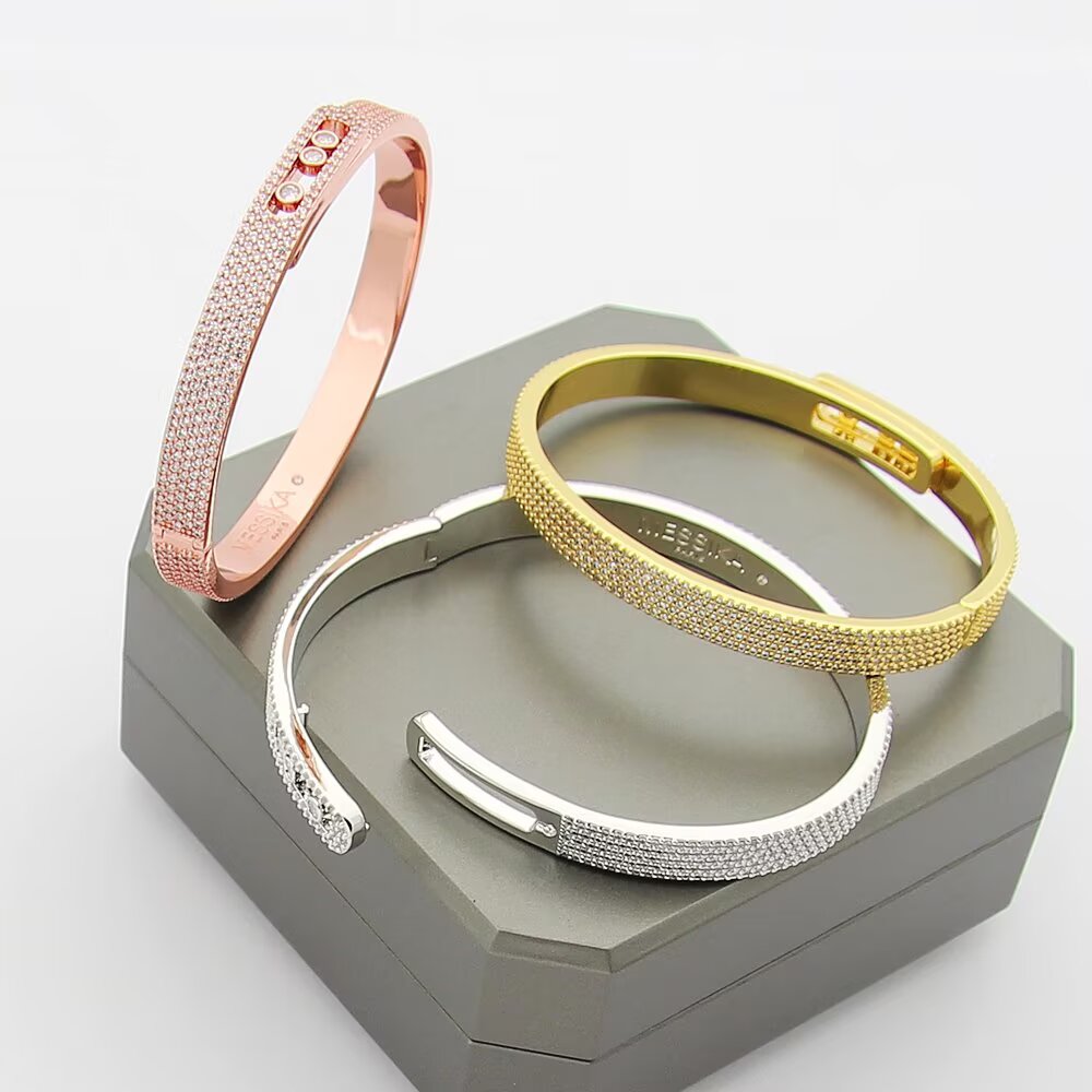 [⭐Aura]Move Noa Full Pavé Diamond Bangle Bracelet