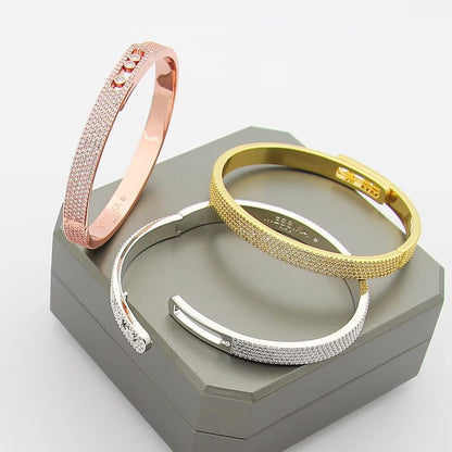 [⭐Aura]Move Noa Full Pavé Diamond Bangle Bracelet
