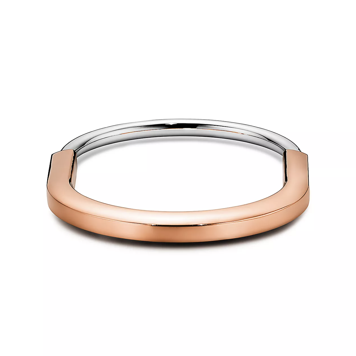 [Spark Jewels]LOCK BRACELET ROSE AND WHITE GOLD