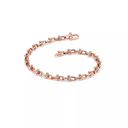 [Spark Jewels]HARDWEAR MICRO LINK 44 MOTIF PINK GOLD BRACELET