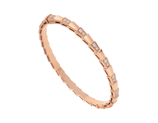 [⭐Aura]SERPENTI SMALL BRACELET PINK GOLD DIAMOND