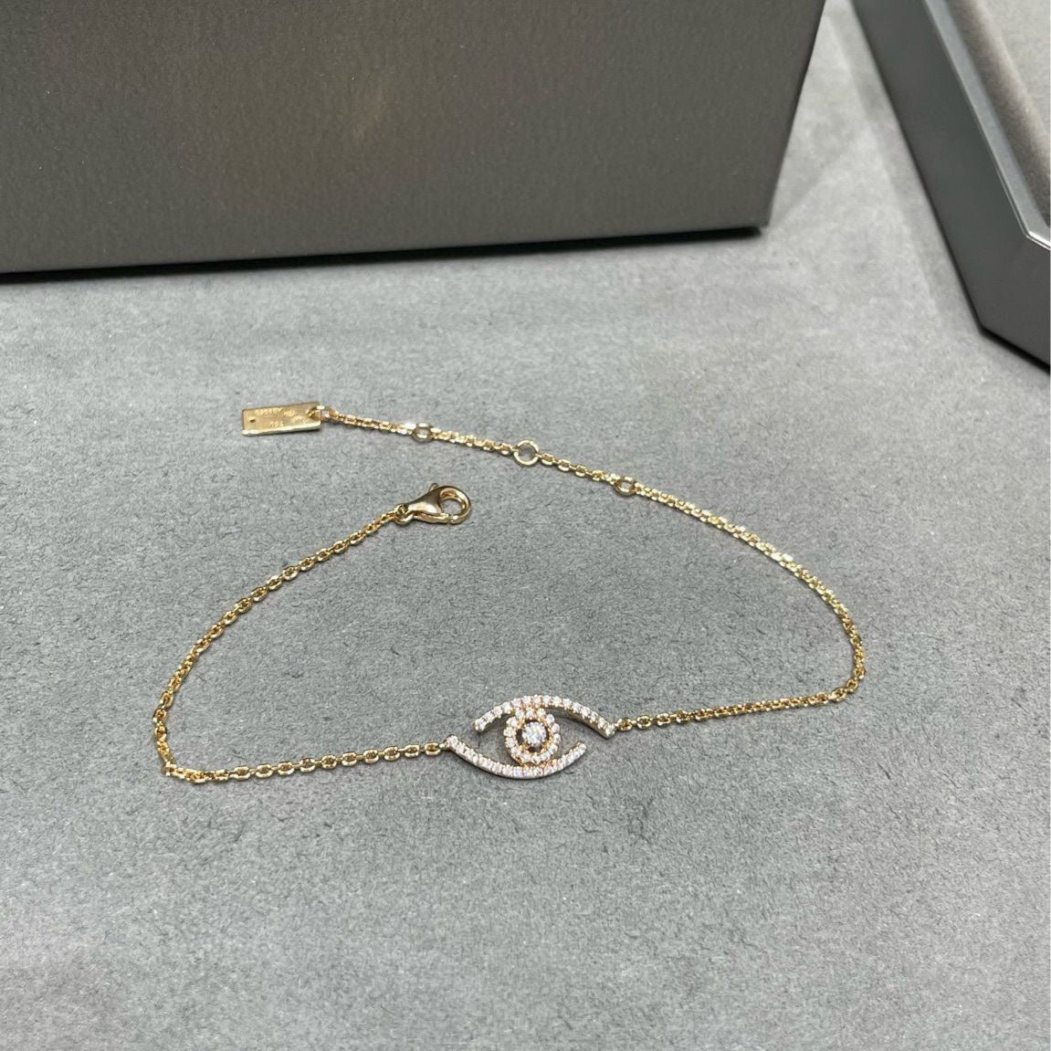 [⭐Aura]Demo Eye Pave-Set Diamond Bracelet