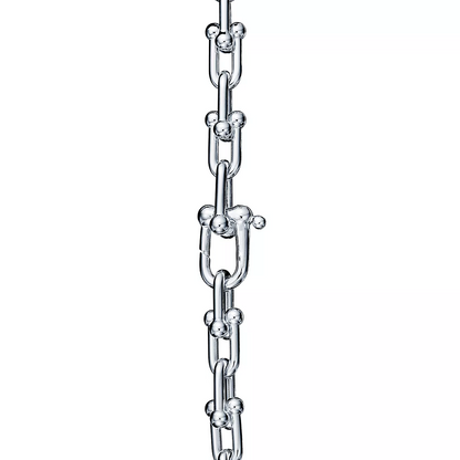 [Spark Jewels]HARDWEAR SMALL LINK 26 MOTIF SILVER BRACELET