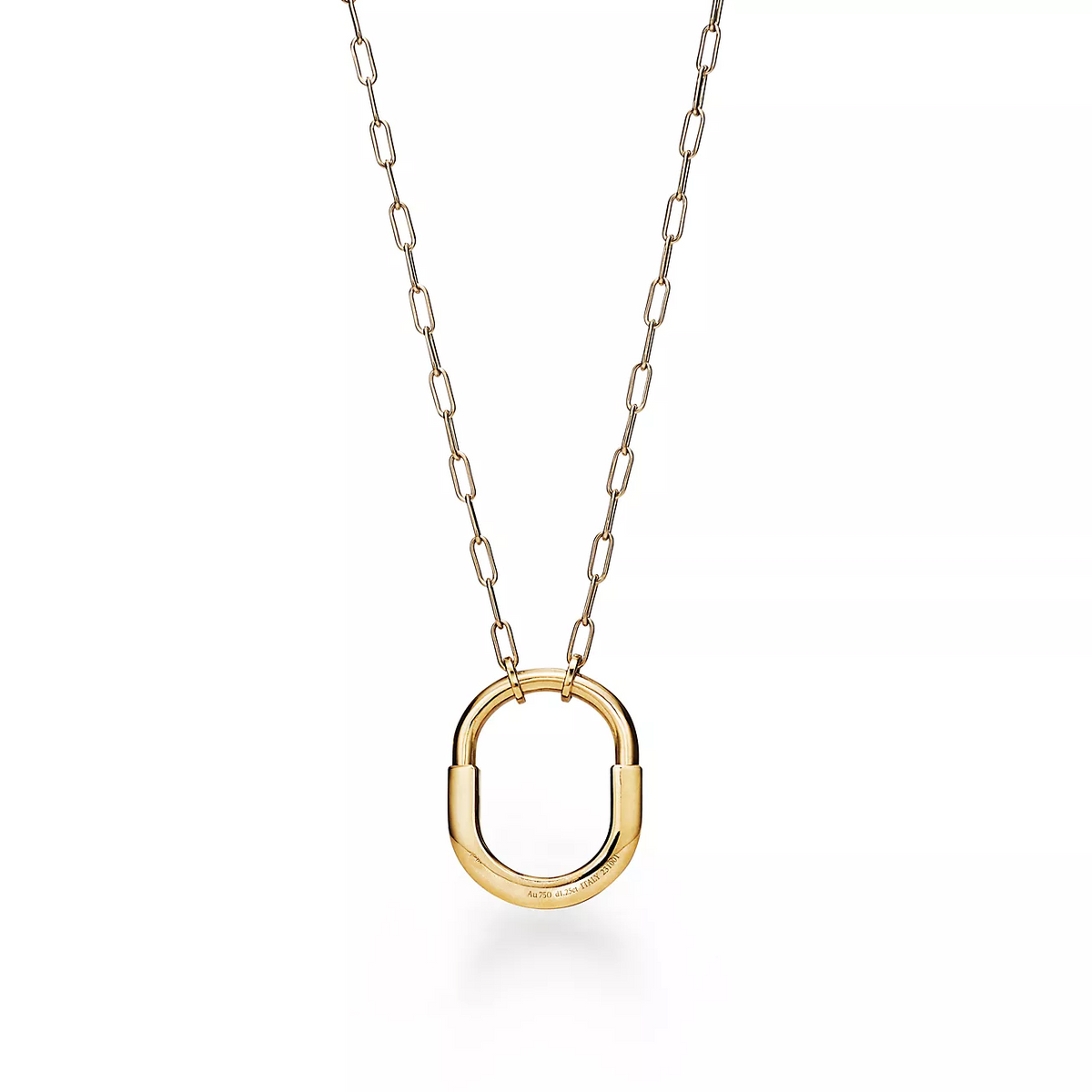 [Spark Jewels]LOCK NECKLACE MEDIUM PENDANT GOLD PAVED DIAMONDS