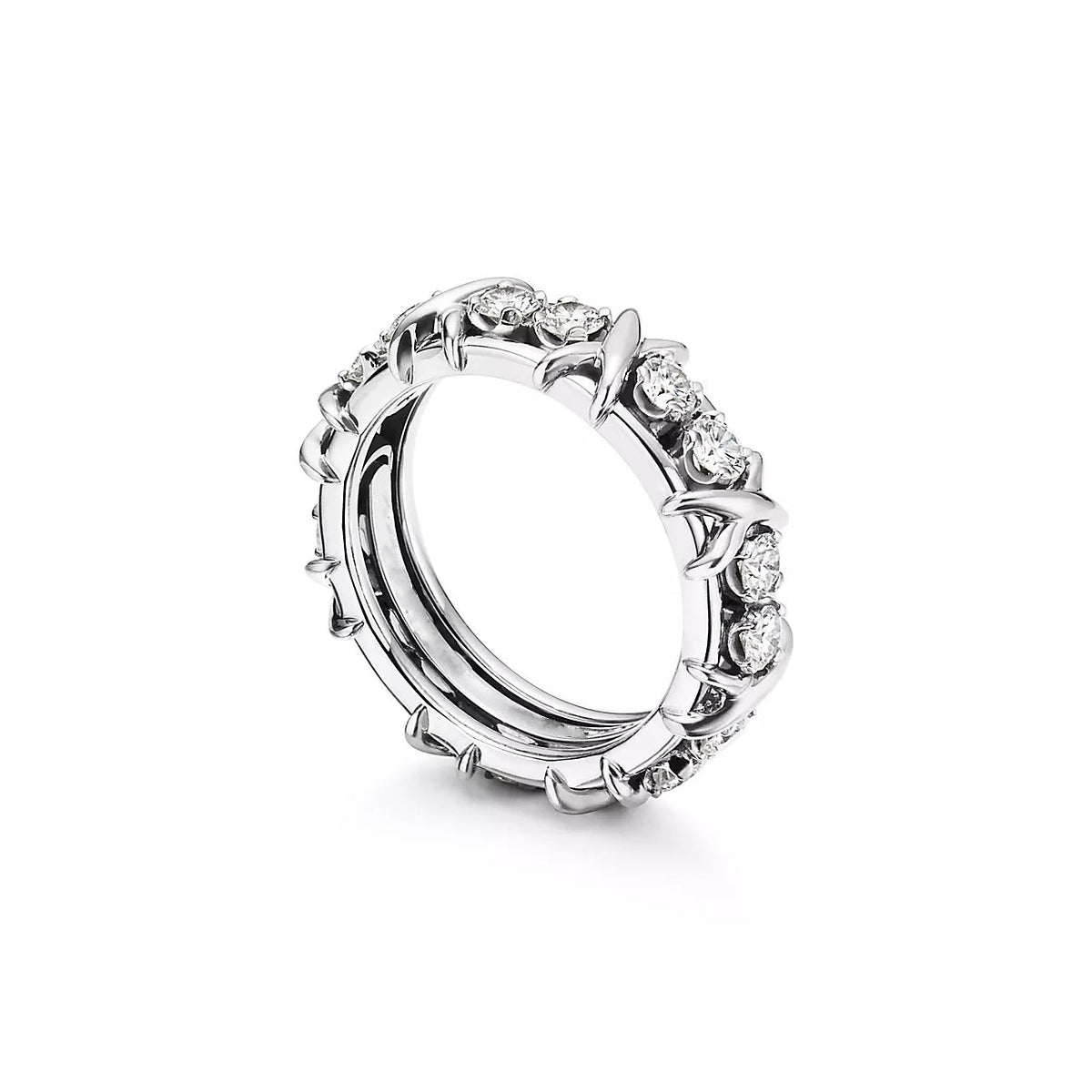[Spark Jewels]SIXTEEN STONE SILVER RING