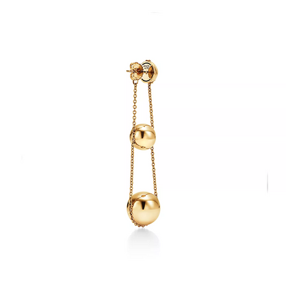 [Spark Jewels]TRIPLE DROP GOLD EARRINGS