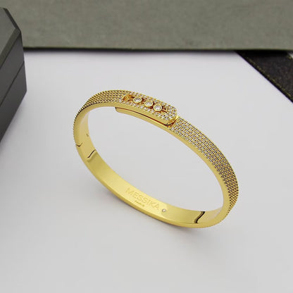 [⭐Aura]Move Noa Full Pavé Diamond Bangle Bracelet