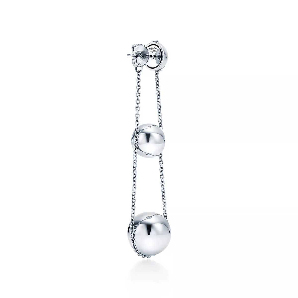 [Spark Jewels]TRIPLE DROP SILVER EARRINGS