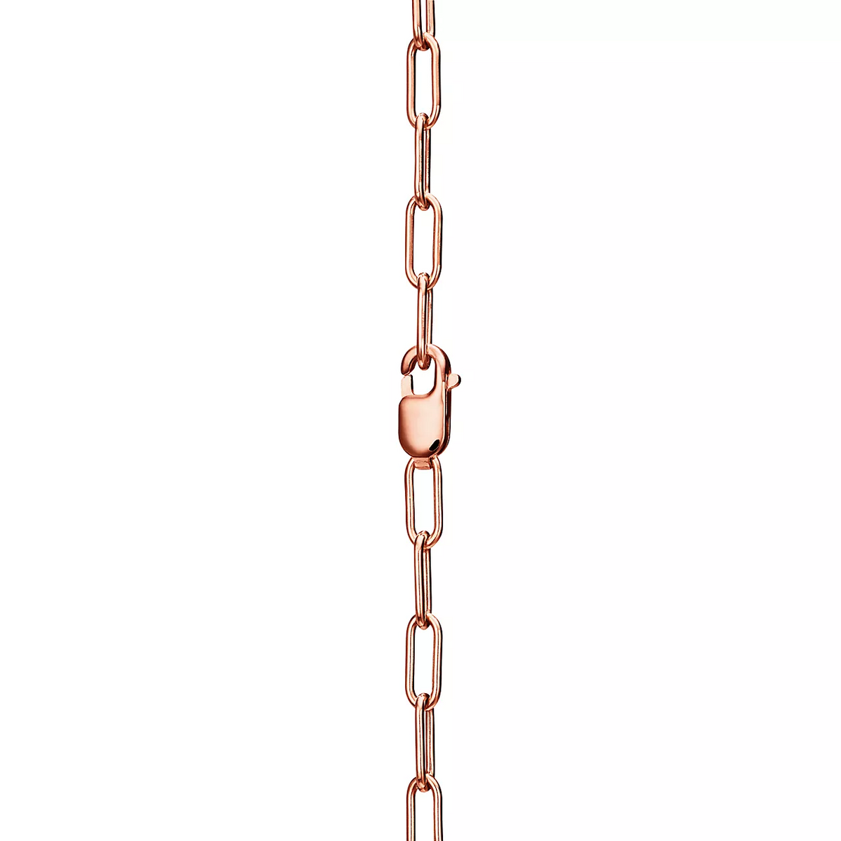 [Spark Jewels]LOCK NECKLACE MEDIUM PENDANT PINK GOLD PAVED DIAMONDS